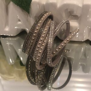 Wrap rhinestone bracelet